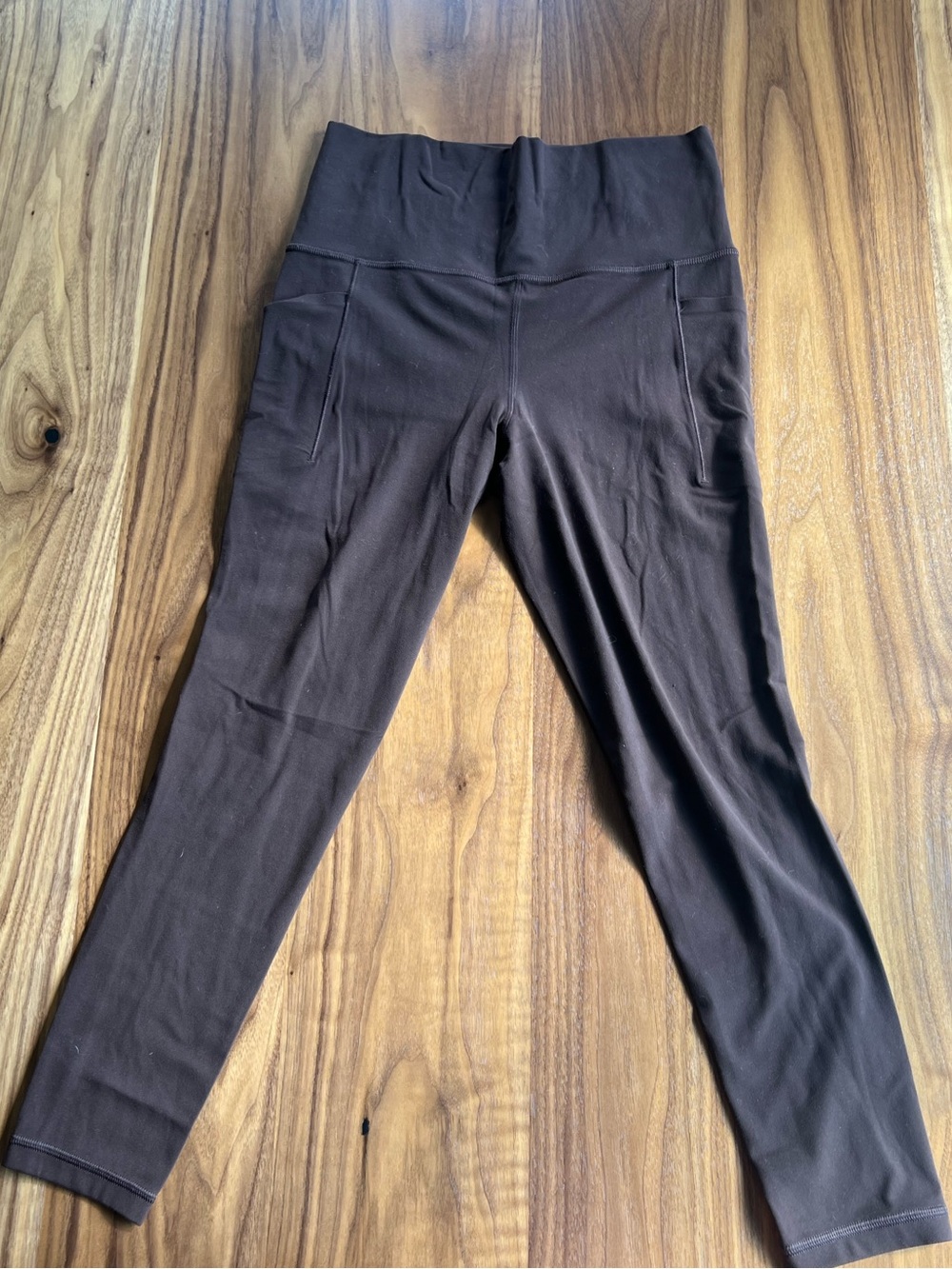 High-Waist Brown Athleta Leggings